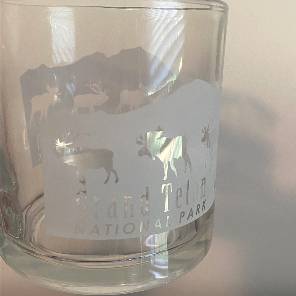 Grand Teton National Park Frosted Glass Mugs Made in USA - Picture 5 of 5